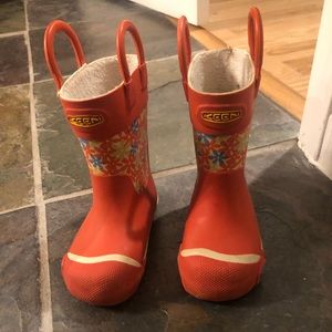 Keen toddler girl rain boots size 7